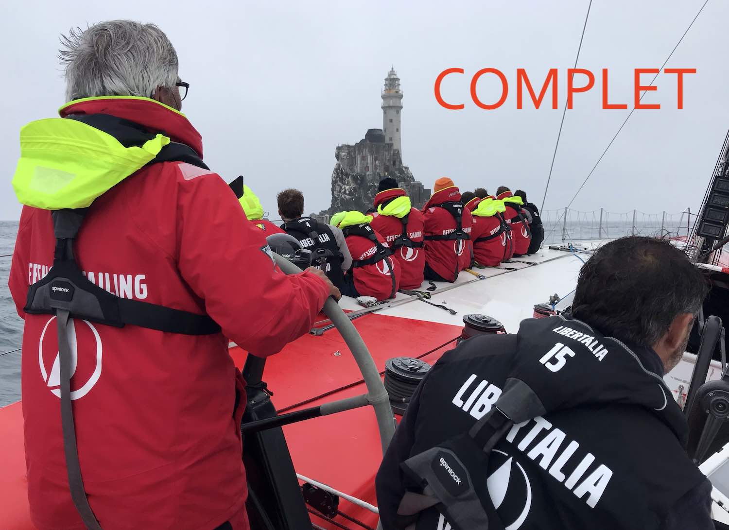 rolex fastnet race en course à bord d'un Volvo 60